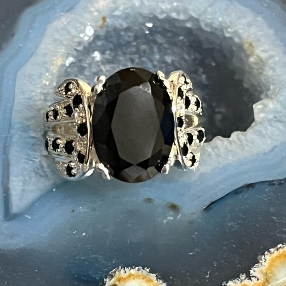 Source Unknown Jewelry - Source Unknown Black Gemstone Silver Ring